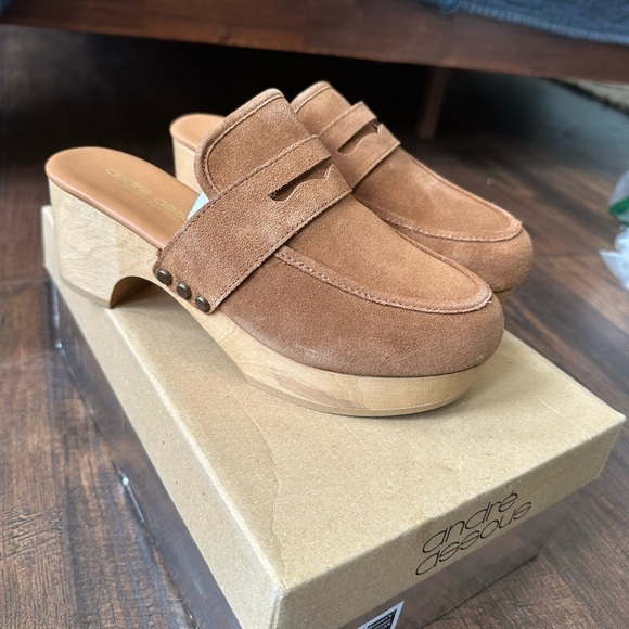 Andre Assous | Soraya Suede Clogs - Picture 1 of 6